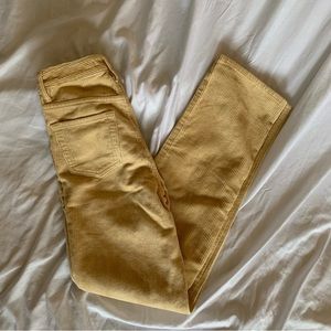pacsun corduroy high waisted straight cut pants